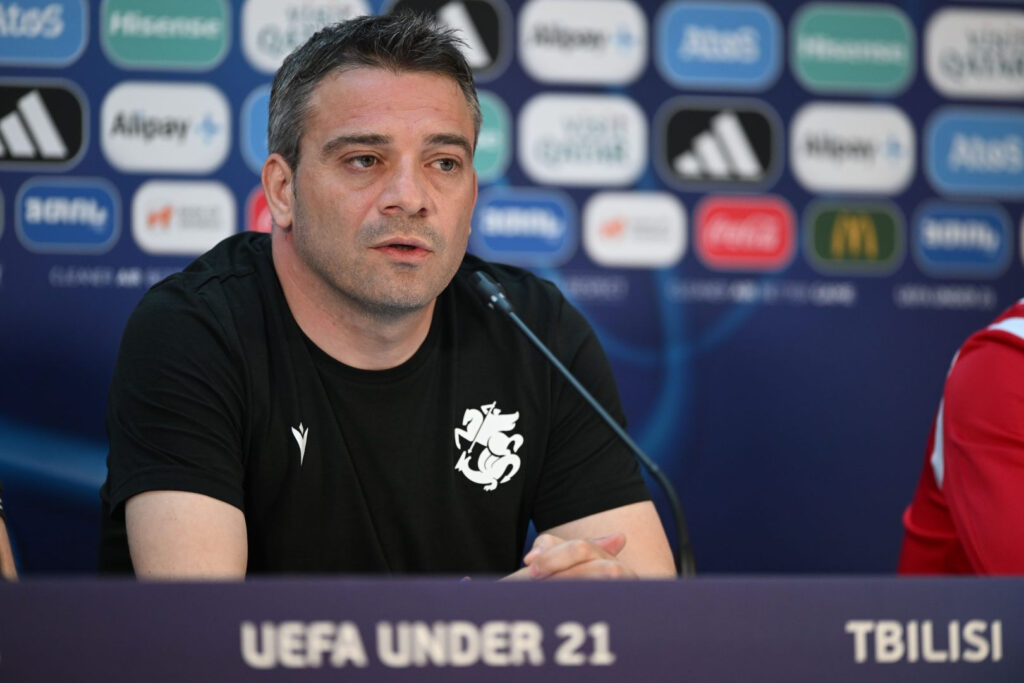 რამაზ სვანაძე საქართველო u21 პრესკონფერენცია | Setanta Sports